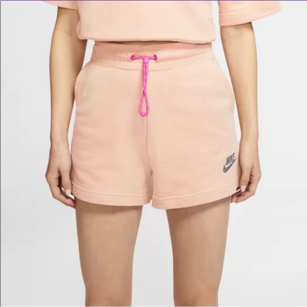 Nike Sportswear Icon Clash Fleece Drawcord Shorts small tan loungewear pockets - Picture 6 of 16